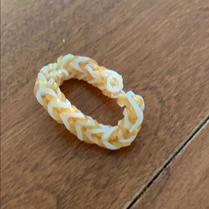 Rubber band bracelet.